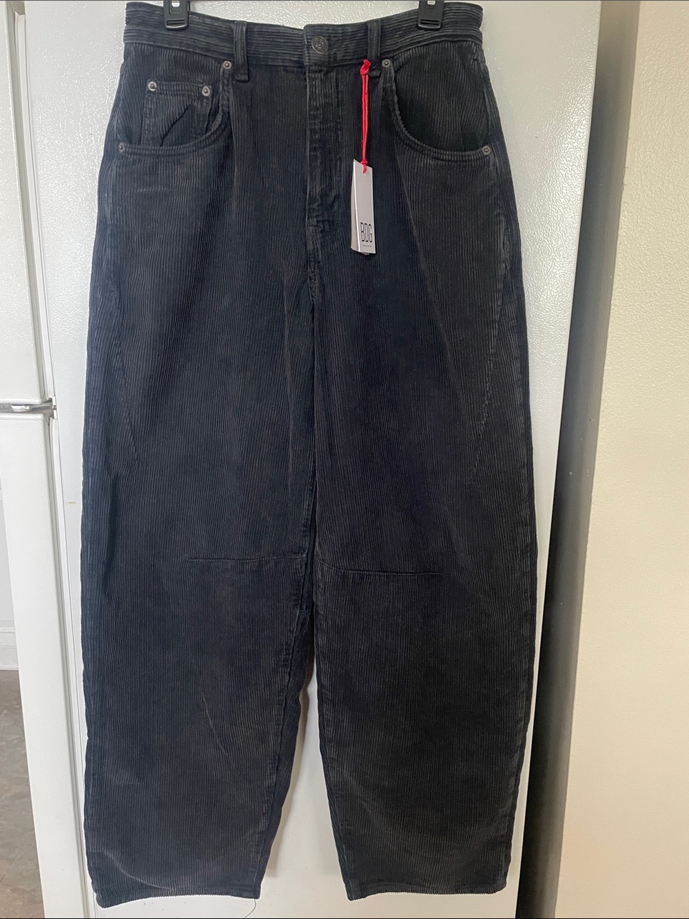 BDG Black Corduroy Boyfriend Jeans NWT